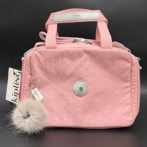 KIPLING Miyo Lunch Bag in Bridal Rose Color NWT